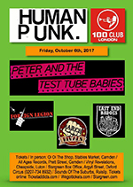 Peter & the Test Tube Babies - The 100 Club, Oxford Street, London 6.10.17